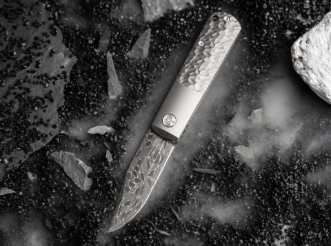 Boker BRLW Meteorite Damast nóż kieszonkowy Solingen