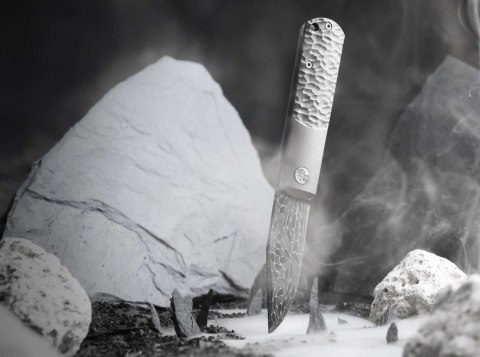 Boker BRLW Meteorite Damast nóż kieszonkowy Solingen