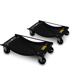 WÓZEK MANEWROWY WÓZKI MANEWROWE 2 sztuki OBROTOWE CZARNE