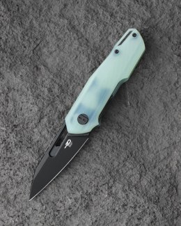 Nóż składany Bestech Toddler Transparent G10, Black PVD Stonewashed 14C28N by Maciej Torbé (BG64F)