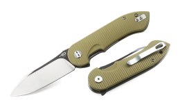 Nóż składany Bestech Torpedo Beige G10, Stonewashed / Satin D2 (BG17B-1)