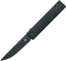 Nóż składany Fox Chnops Black Aluminium, Black Top Shield Becut by Riccardo Gobbato (FX-543 ALB)