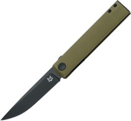 Nóż składany Fox Chnops OD Green Aluminium, Black Top Shield Becut by Riccardo Gobbato (FX-543 ALG)