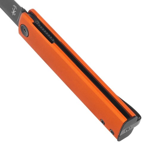Nóż składany Fox Chnops Orange Aluminium, Black Top Shield Becut by Riccardo Gobbato (FX-543 ALO)