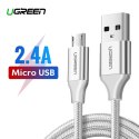 Kabel USB do Micro USB UGREEN	US290 QC 3.0 2.4A 2m (biały)